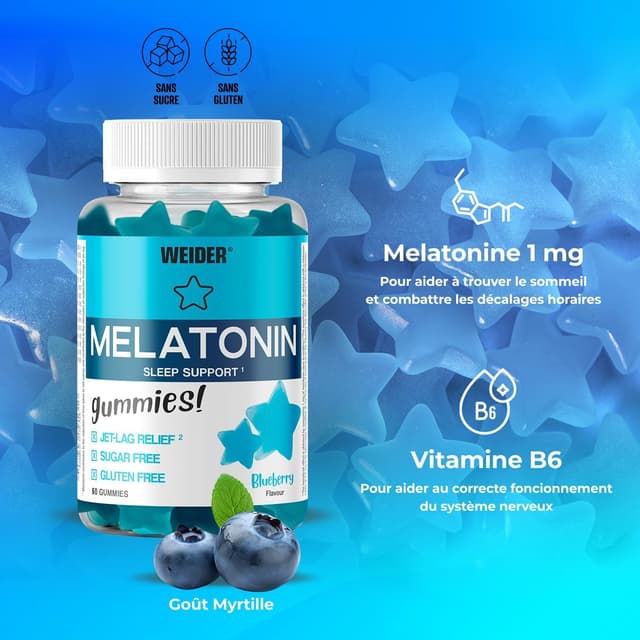 Thumbnail 2 de Weider PACK DUO Melatonin Gummies 2x60 🍬