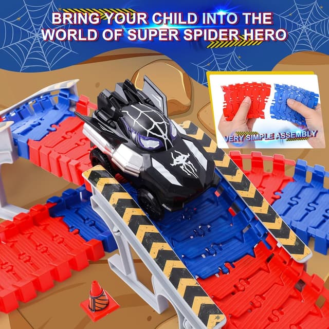 Thumbnail 4 de Spider Construction Race Track Set 212pcs