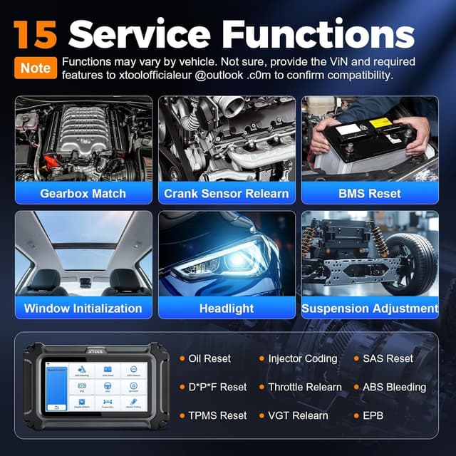 Detalle 2 de XTOOL D6 OBD2 scanner 5.45-inch tablet