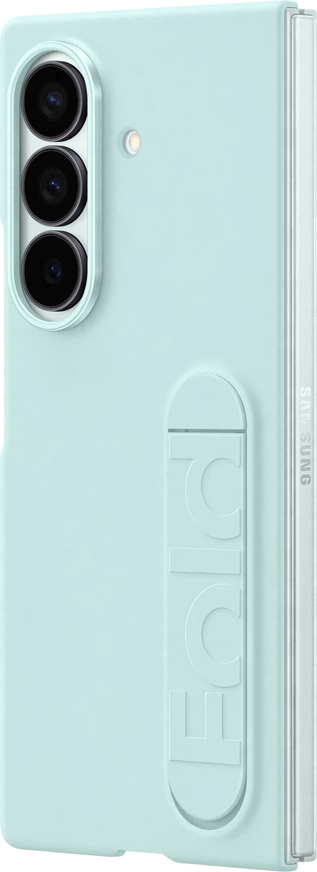 Detalle de Samsung Galaxy Z Fold 7 Backcover aus Silikon in Mint – Schutz für dein Fold7