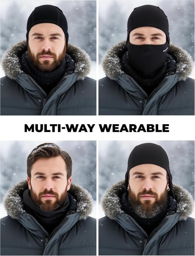 Thumbnail 5 de ROCKBROS Pasamontañas transpirable Negro 🧣