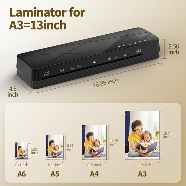 Detalle de Crenova A3 laminator machine for A3, 60s warm-up