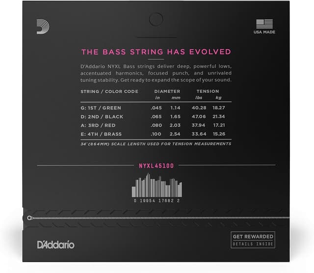 Thumbnail 1 de D'Addario NYXL45100 Regular Light 45-100 bass strings 🎸