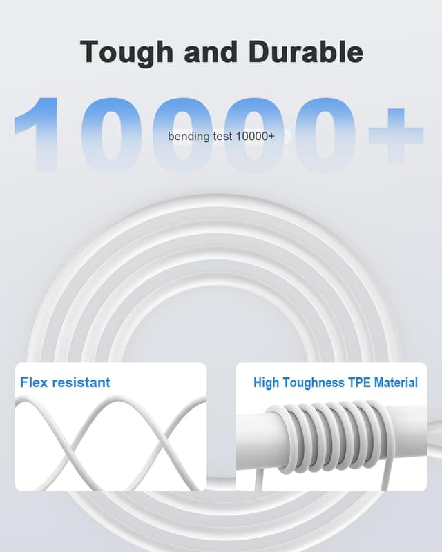 Detalle 1 de Jippofu 120W USB-C Ladekabel 2 m