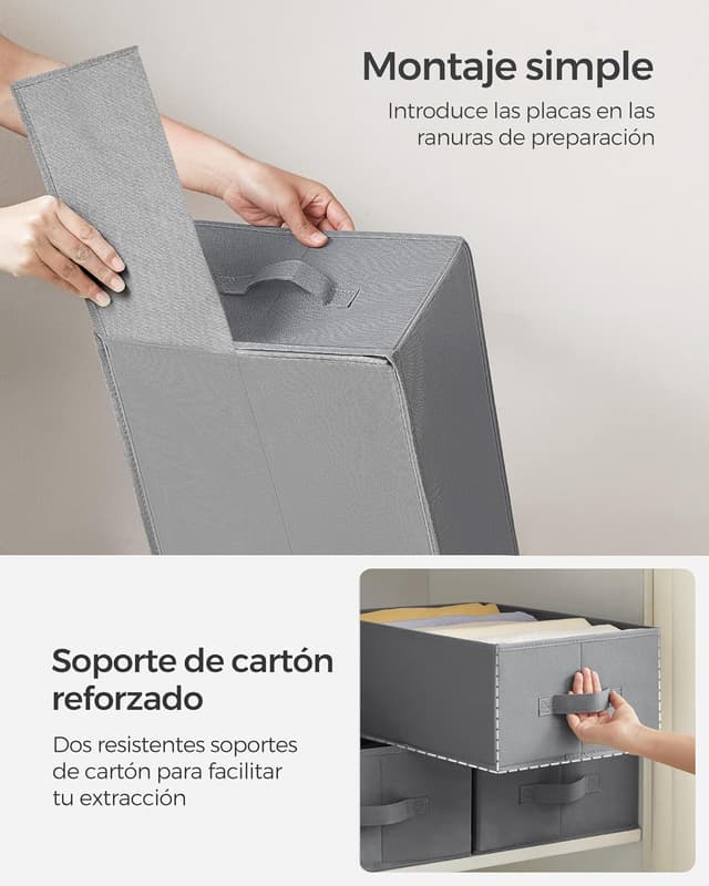 Thumbnail 3 de SONGMICS RUS009G04 Organizadores Plegables para Cajón y Armario