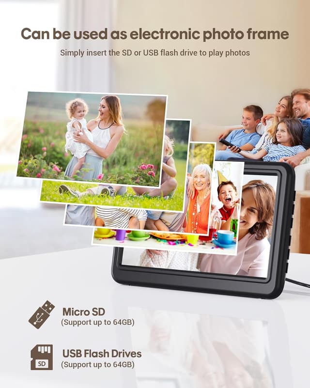 Thumbnail 6 de 7" Day and Date Clock with 20 Alarms