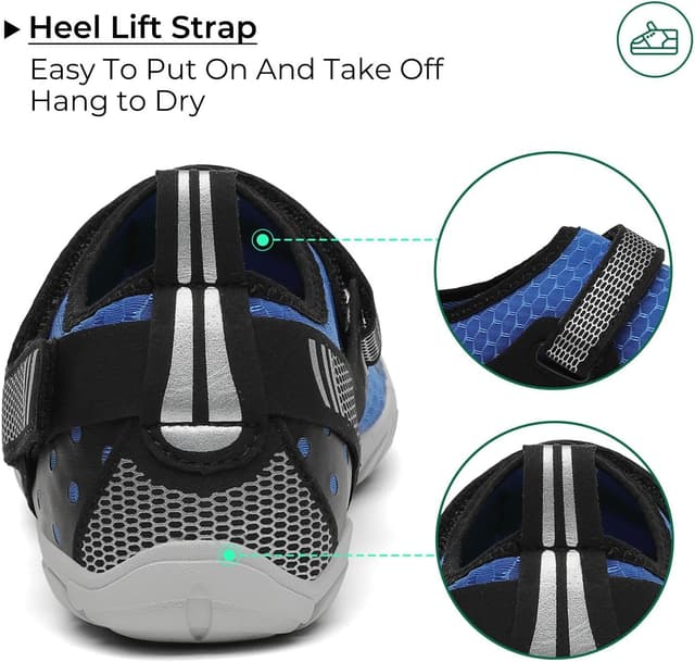 Detalle 2 de Saguaro Chaussures aquatiques antidérapantes avec séchage rapide et 7/9 trous de drainage (GR.35-48)