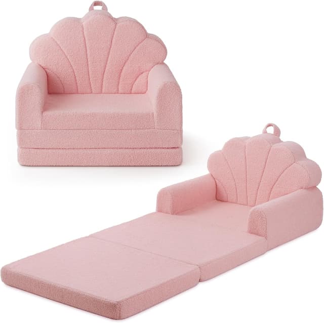 Detalle de Blissful Diary 2-in-1 Kids Couch Pink Shell