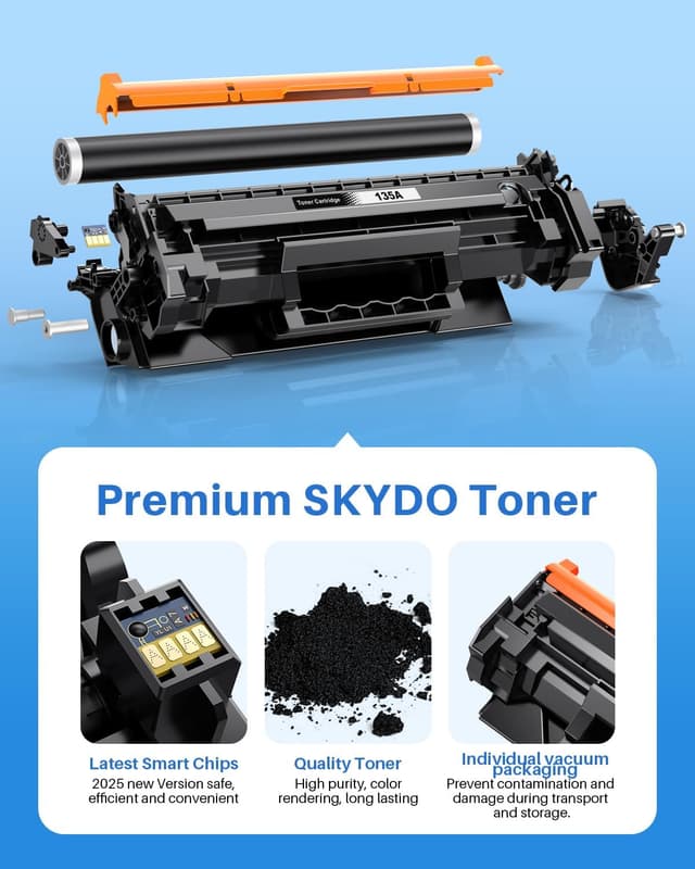 Detalle de Toner 135A compatibile HP 135A Nero W1350A / 135X W1350X con chip per HP LaserJet M209dw e M234dw (1 nero)
