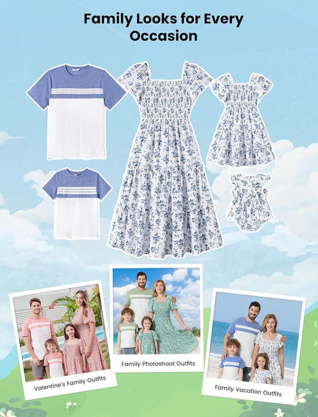 Thumbnail 1 de PATPAT Completi famiglia tropicali set coordinato mamma e bambina