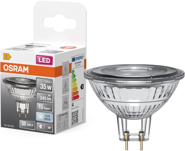 Thumbnail 4 de OSRAM LED Spot Reflector Star MR16 35.4000 K 3,4 W GU5.3 36° 345 lm (bassa tensione) 6-pack
