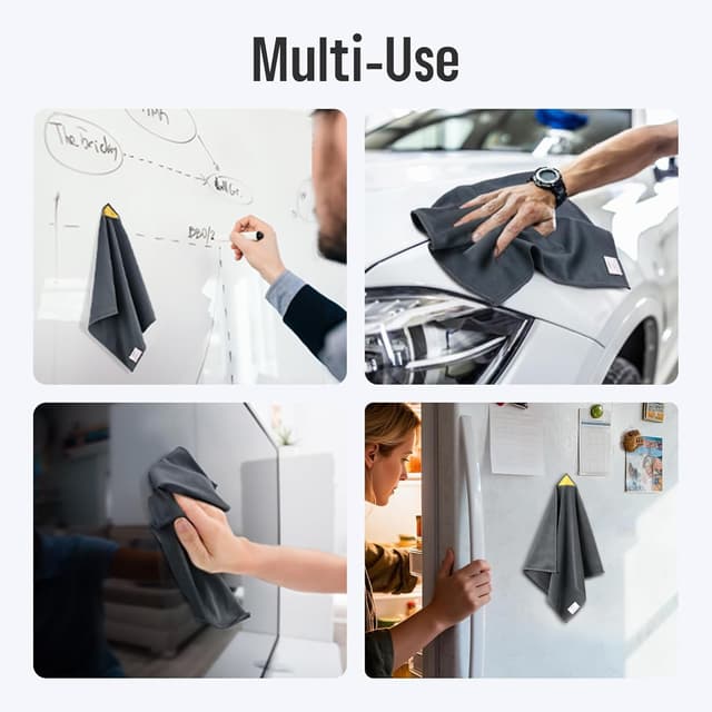 Detalle de loukin 4pcs Magnetic Whiteboard Cleaning Cloth (with cleaner) for classroom, home and office