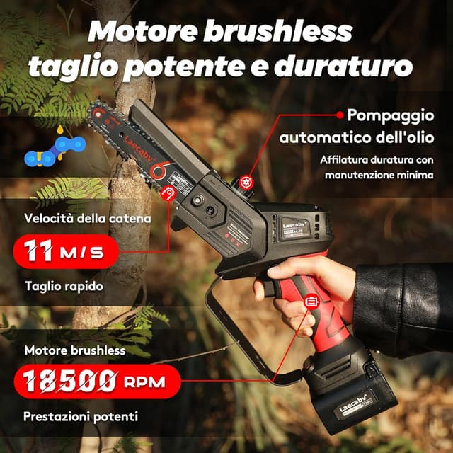 Thumbnail 2 de Laecabv Mini Motosega 6 inch per potatura