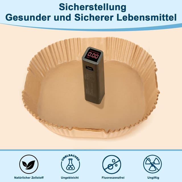 Thumbnail 3 de Stone TH Backpapier 20–24 cm für Airfryer (100 Stück) 🧾