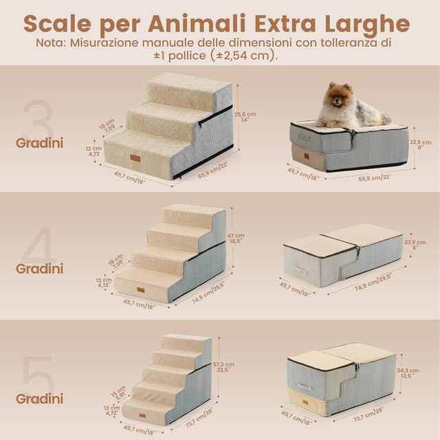 Detalle 2 de Gardner Pet Scala per cani piccola 5 gradini