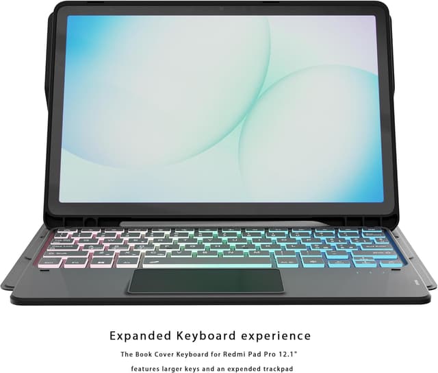 Detalle 2 de VANKEYPAD custodia con tastiera retroilluminata e trackpad per Samsung Galaxy Tab A11+ / A9+ 11” (layout QWERTY italiano)