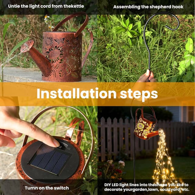 Detalle 2 de Lumières solaires jardin tournesol 33