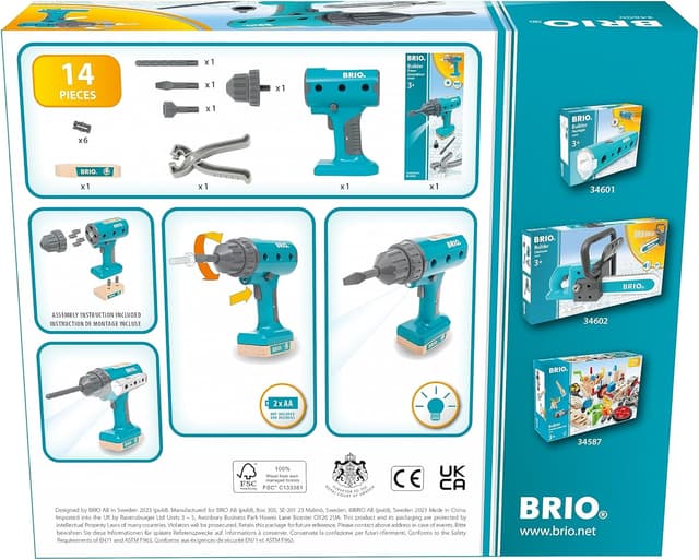 Detalle de BRIO Builder 34600 Cacciavite elettrico per costruzioni e giochi di ruolo (dai 3 anni)