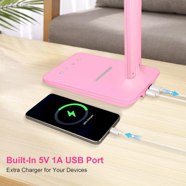 Detalle de Jumoking LED Schreibtischlampe, dimmbar