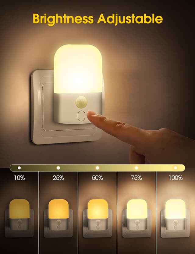 Detalle 2 de Emeritpro Nachtlicht Steckdose 5 Stufen 2er