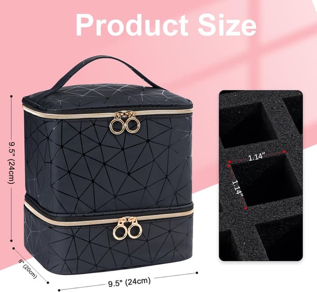 Thumbnail 5 de Uross Nail Polish Organizer Bag 30-bottle