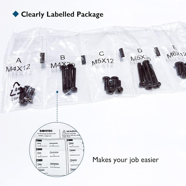 Thumbnail 5 de BONTEC Universal TV Mounting Kit for 80-inch TVs