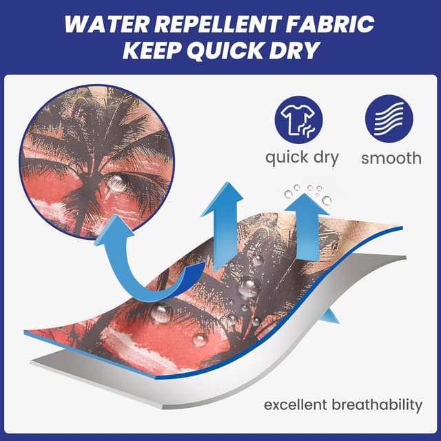 Detalle de MaaMgic Men’s 5" Vintage Swim Shorts (70s/80s/90s style) with quick-dry liner