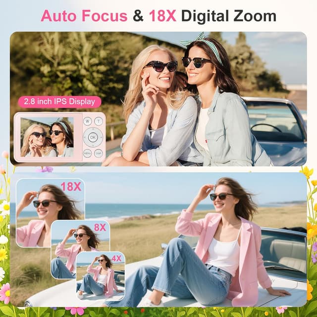 Detalle de 4K Digital Camera 64MP 2.8" Compact vlogging camera