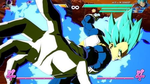 Detalle de Dragon Ball FighterZ de Bandai Namco: combates 3 vs 3 con estilo anime y modo online