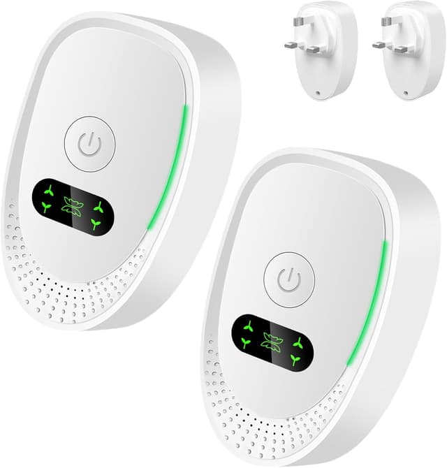 Detalle de Ionic Mini Plug-In Air Purifier (Ionic Ioniser), Low-Noise Filterless Negative Ion Freshener – 2 Pack