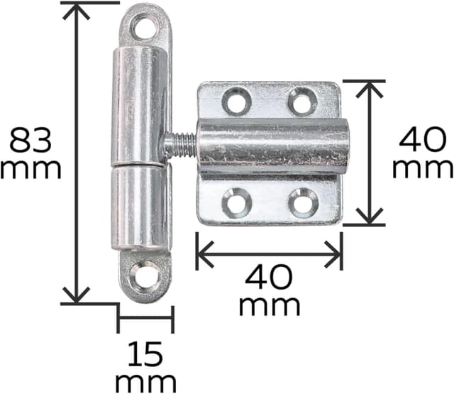 Detalle 2 de Alberts 341060 cerniere regolabili 60–85 mm