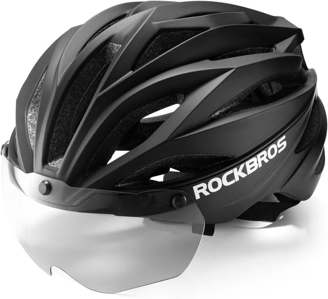 Detalle de ROCKBROS Casco MTB traspirante con visiera magnetica