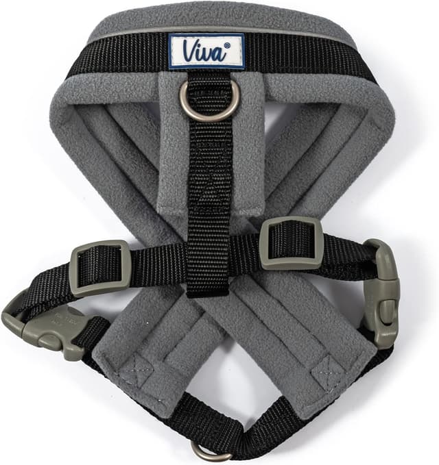 Detalle de Ancol Viva Padded Harness (Black, Size S 36–42cm) with reflective trim