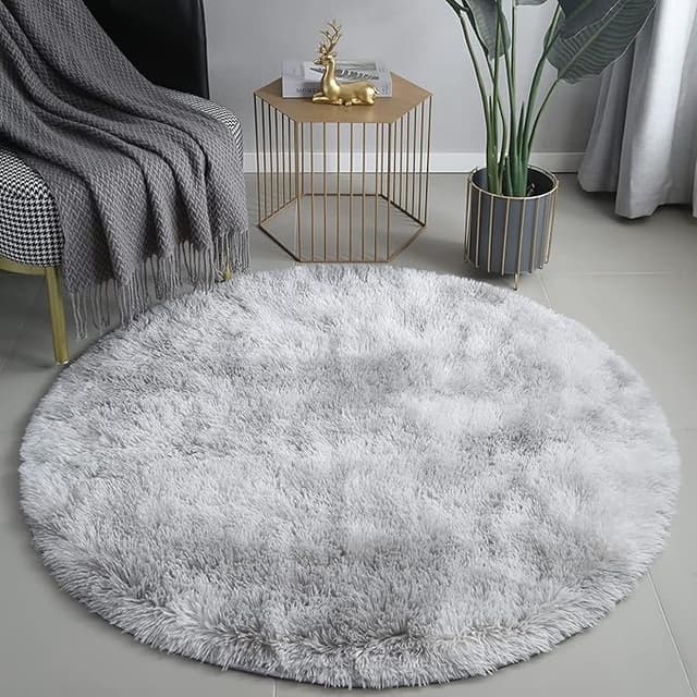 Imagen de Tenekee Alfombra Redonda Antideslizante y Muy Suave Ø120cm en OfertitasTOP