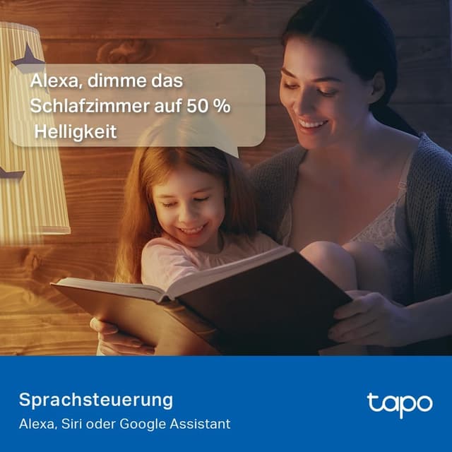 Detalle de TP-Link Tapo L535E Matter-zertifizierte smarte WLAN-Lampe E27 mit Alexa, Siri & Google Assistant