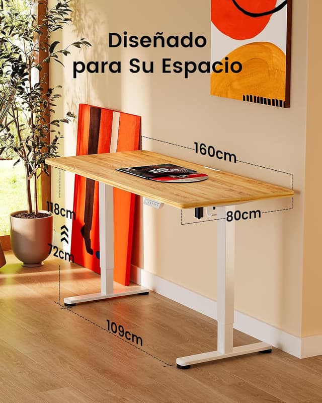 Thumbnail 6 de ErGear Escritorio Elevable Eléctrico 160x80 cm