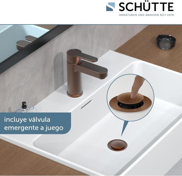 Thumbnail 2 de Schütte 34213 Grifo de Lavabo Elephant Cobre 🐘