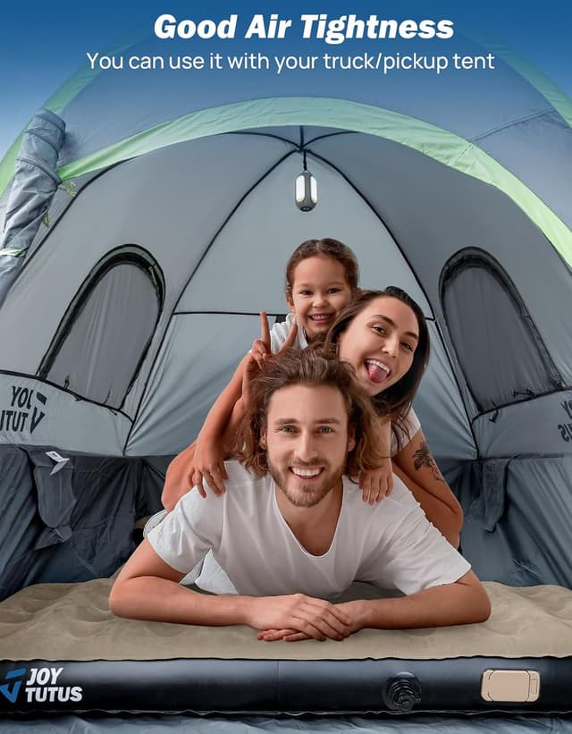 Detalle de JOYTUTUS Truck Bed Air Mattress (5.5–5.8Ft) with Built-in Air Pump, Full Size Short Beds