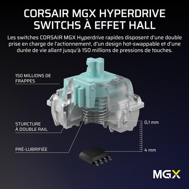 Thumbnail 5 de CORSAIR Vanguard Pro 96 clavier 96% Hall Effect