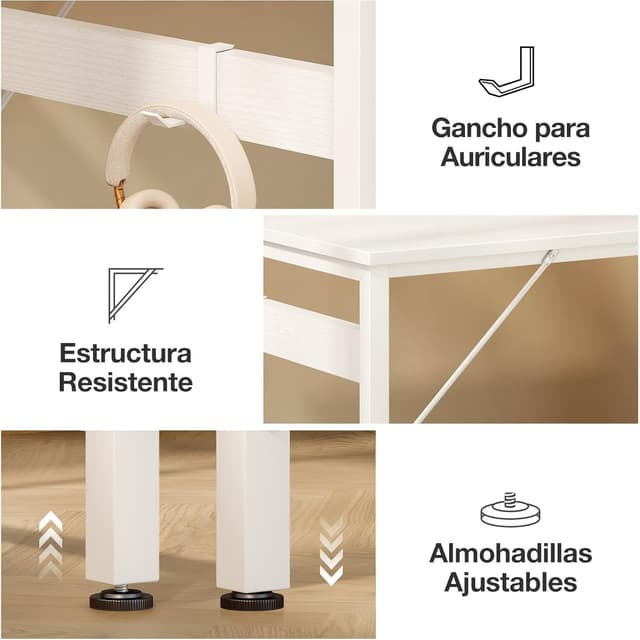 Thumbnail 4 de ODK Escritorio con 4 Cajones de Tela