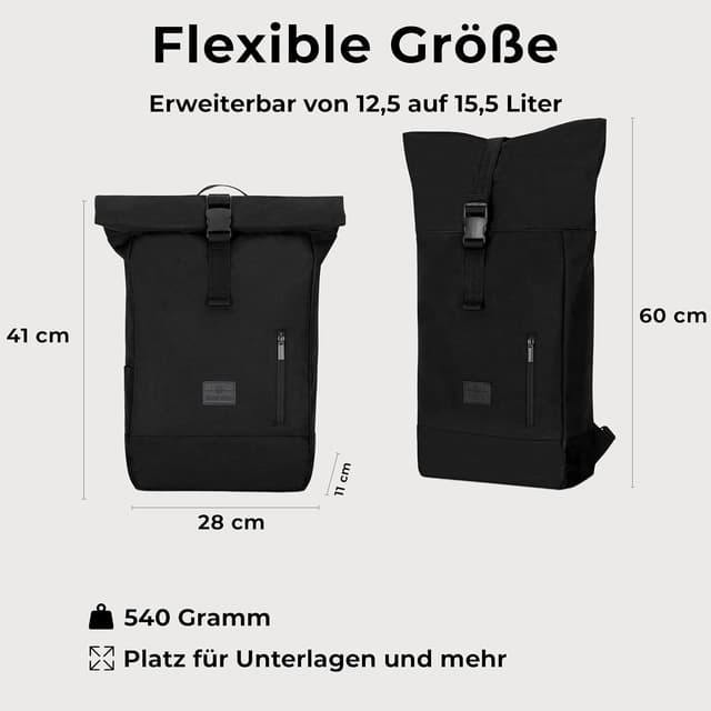 Detalle 2 de Robin Medium Rolltop Rucksack 15L