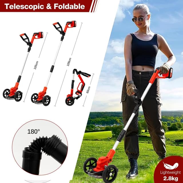 Thumbnail 6 de OUTIGO Rasaerba/Decespugliatore elettrico a batteria a 21 V con asta telescopica e 3 lame