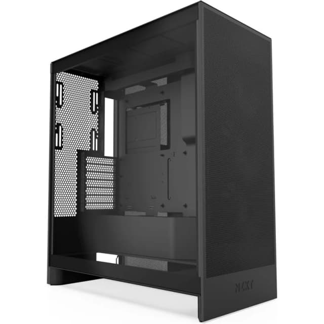Detalle de NZXT H7 Flow 2024 con cristal templado y USB 3.2 (negro)