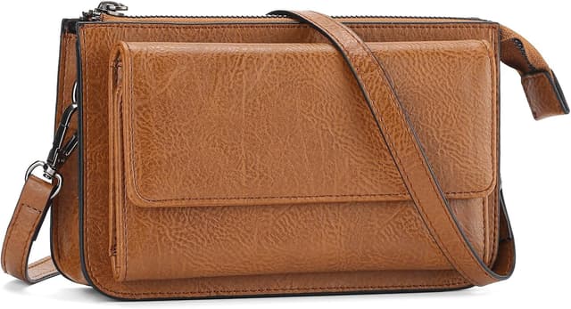 Detalle de GAEKEAO RFID blocking crossbody bag for women with phone purse and wristlet strap