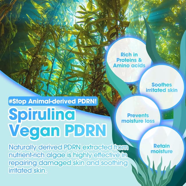 Detalle de SOME BY MI PDRN Spirulina Soothing Repair Siero lenitivo vegano per il viso da 50 ml