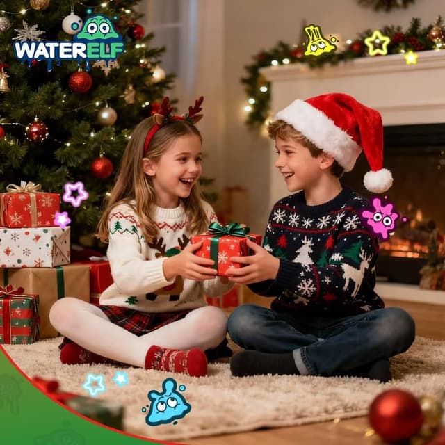 Thumbnail 6 de WATERELF Transparent Putty Slime for Kids (Blue) — 3.2 oz Non-Sticky Fidget Putty