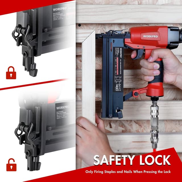 Detalle de WORKPRO Air Brad Nailer 50 mm, 2-in-1