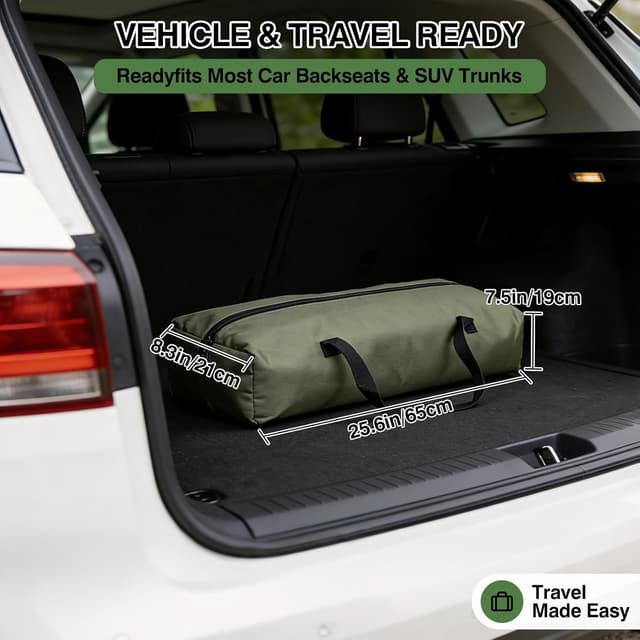 Detalle de Derimkcoa 83 x 64 x 64cm Collapsible Travel Dog Crate (Soft, 4-door, green) up to 27kg