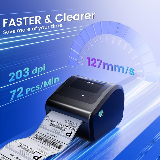 Thumbnail 5 de Omezizy D450BT 4x6 Thermal Label Printer