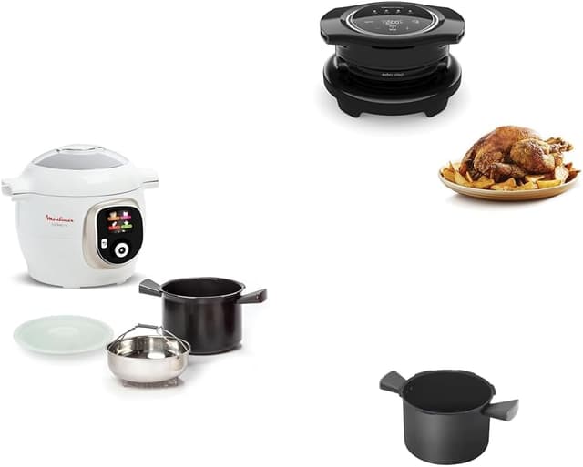 Detalle de Moulinex Cookeo+ 6 L multicuiseur intelligent haute pression avec couvercle Extra Crisp